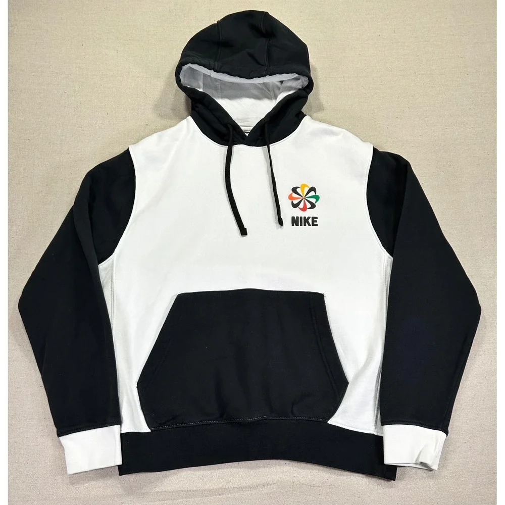 Nike Men's Medium Swoosh Pinwheel Evolution Sport Tech‎ Hoodie Spell Out